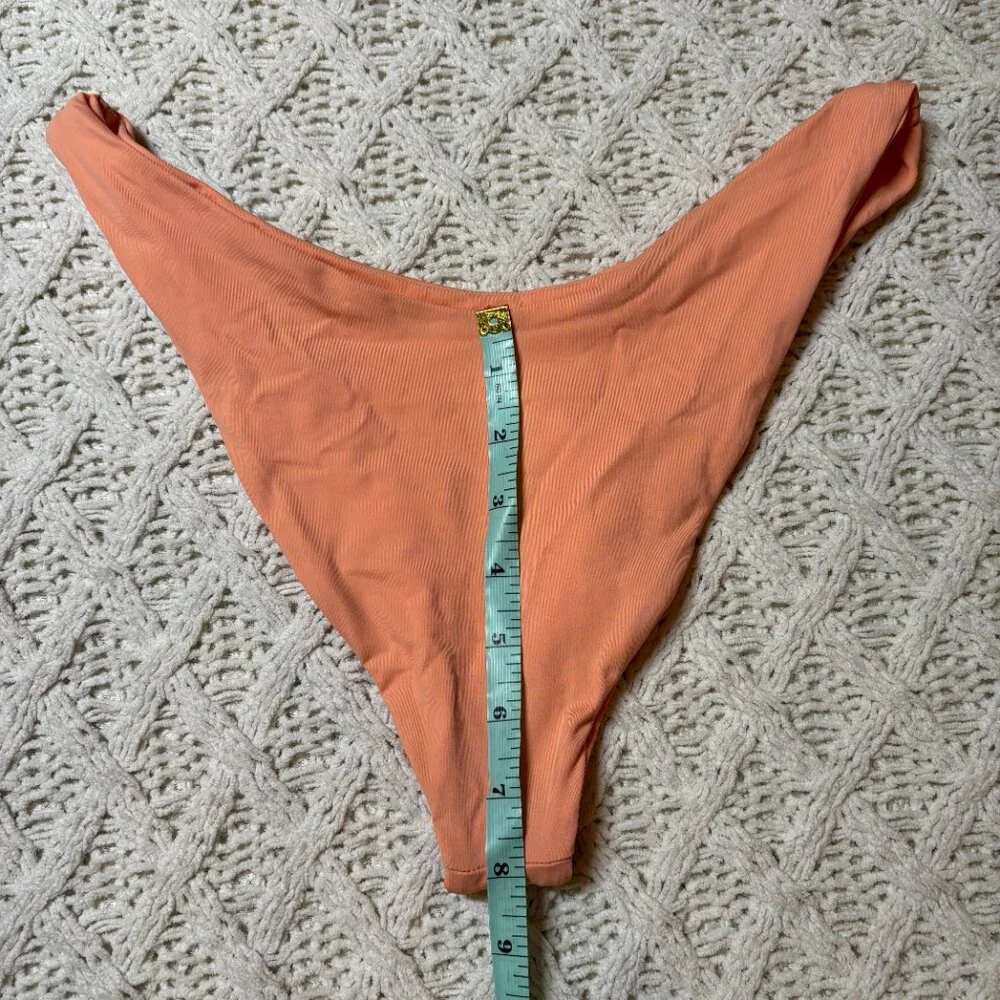 NWT L*Space‎ Classic High-Cut Bikini Bottom Orange Women’s Size XL - NWT